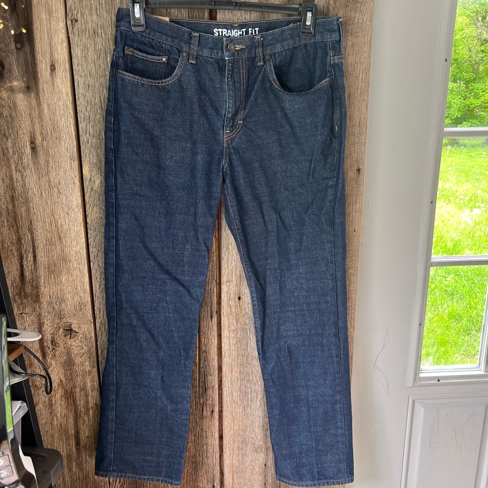CHAPS MEN Straight Fit Blue Jeans